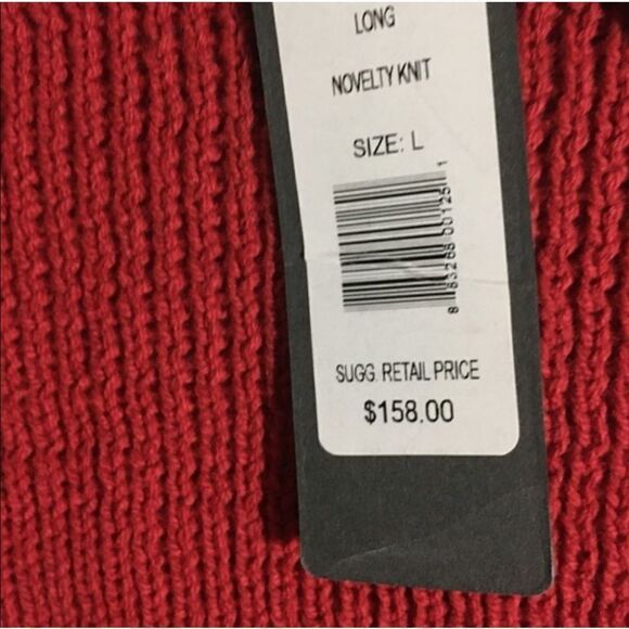 Michael Stars NWT Enjoy! Red Knit Sweater Size L - Picture 9 of 12